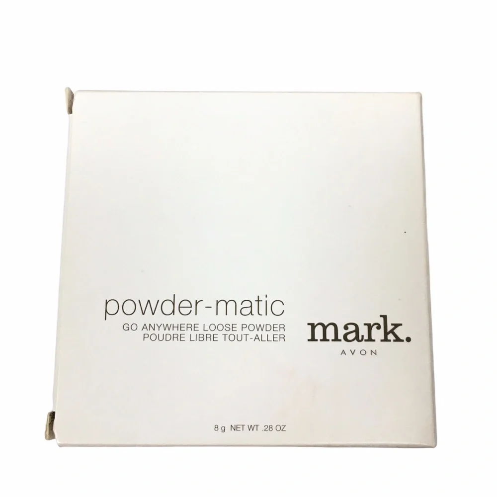 mark. Powder-Matic Go Anywhere Loose Powder Compact Mirror Puff Shade Medium